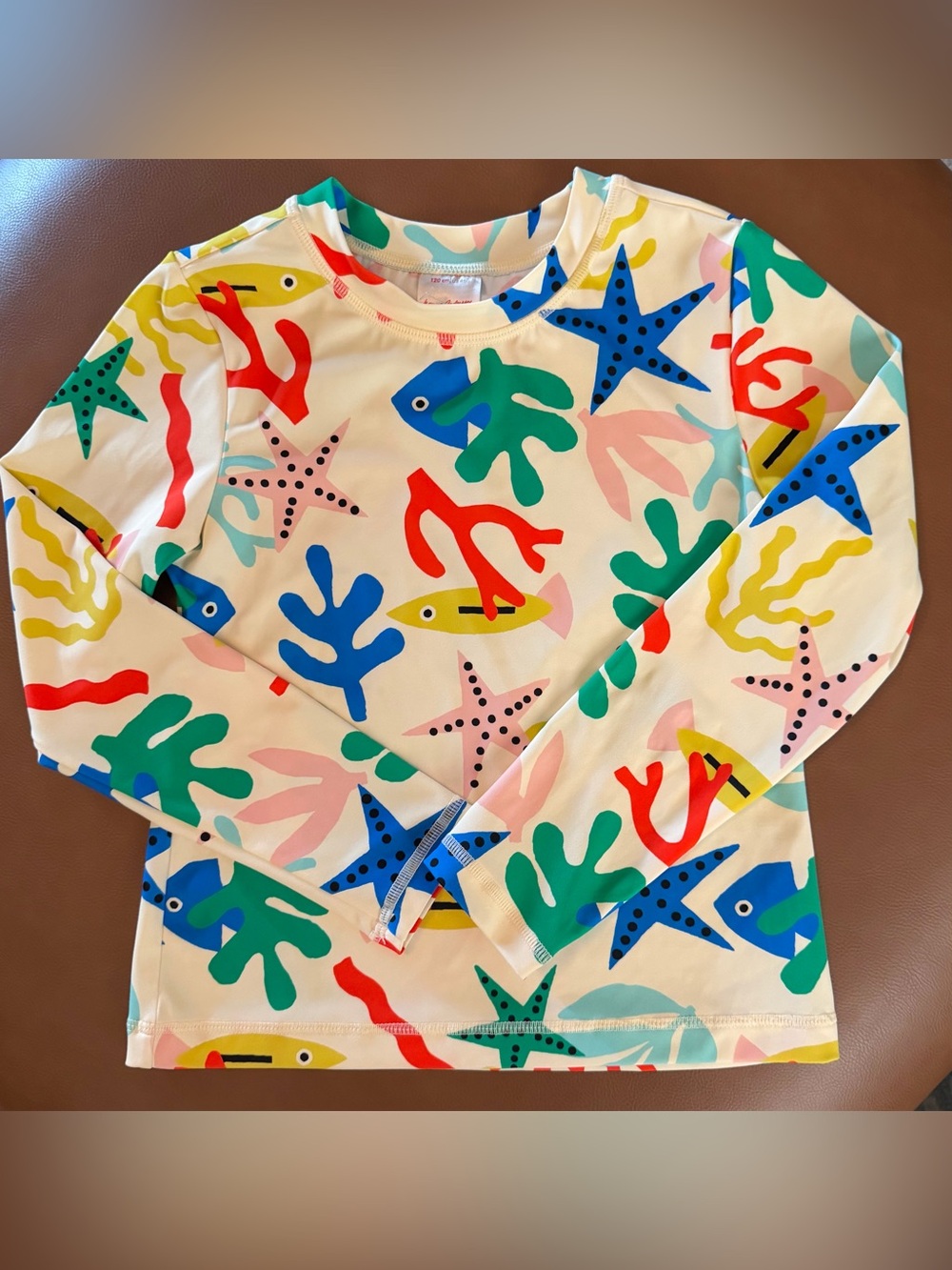 Hanna Andersson Coral Reef Print Rash Guard Size 6-7